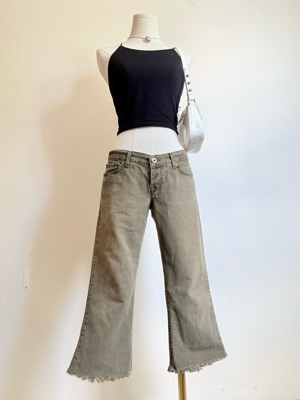 Y2K Lucky Brand True Low Rise Denim Cutoff Capris Grunge Indie